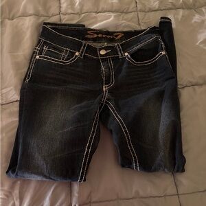 Seven7 Women's Dark Blue Jeans